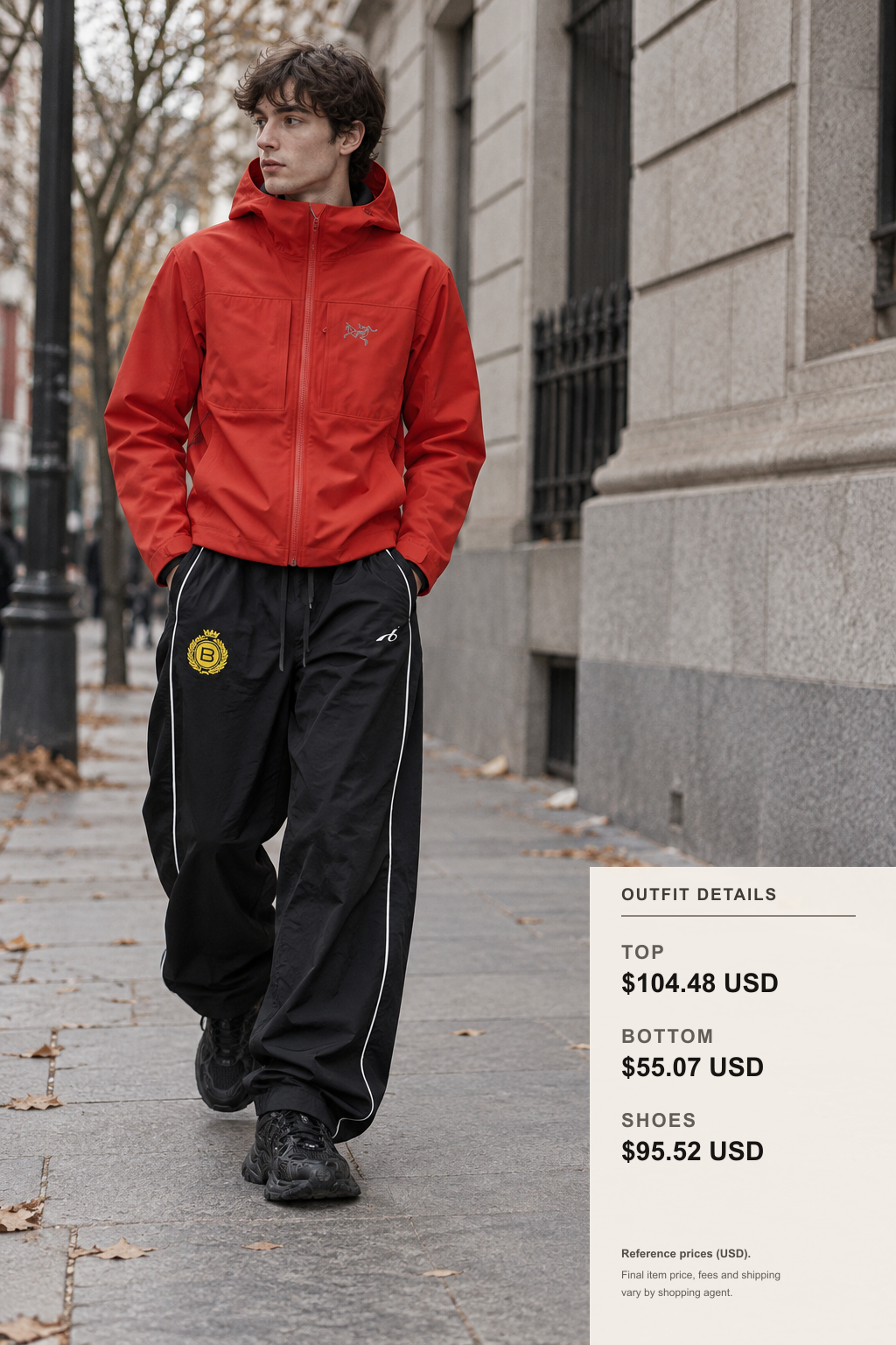 Kenzo Jacket and Trouser Proportions outfit 1 full-body street style for fashionreps