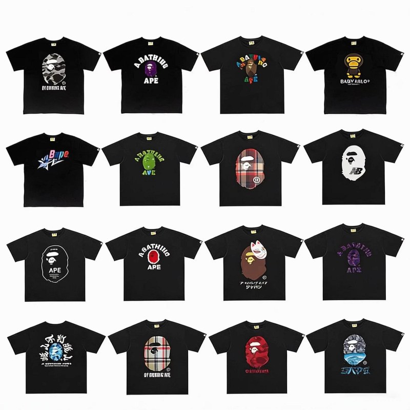 Bape Classic Monkey Print T-Shirt Collection Review: One 250–300 gsm Cotton Body, Fifty Colourways, Two Sizing Camps