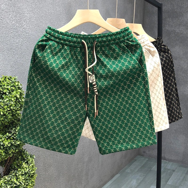 Celine All-Over Print Green Shorts: Flat vs On-Body Measurements and a Drawstring Re-Strung