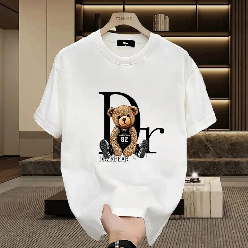 Dior Bear Graphic White T-Shirt Review: 230g Cotton Fit and Wash Test